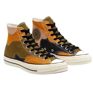 💫HP‼️💫 RARE‼️ Unisex NIB CONVERSE Chuck 70 Hi Sneakers, Moss/Black/Egret, M5/W7